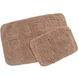 Набір килимків Irya Ruth kahve 90х60 см та 60х40 см коричневий (svt-2000022265522)