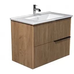 Тумба Мойдодир Grace 80-A з умивальником Su-80 дуб підсмажений