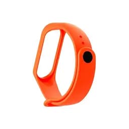 Силіконовий ремінець для фітнес браслета XiaomiXiaomi Band 3 4 Orange Помаранчевий