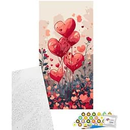 Картина по номерам Art Craft Воздушные сердца 40х80 см (16517-AC)