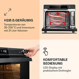 Парова духовка Klarstein VaporChef (10036173) - мініатюра 4