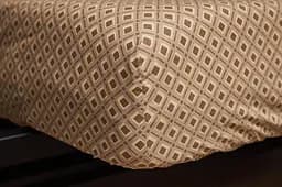 Простирадло на резинці Moon&Star Dark Orange Бязь Gold Люкс 140х200х25 см