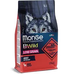 Сухий корм Monge BWild Adult Deer Низкозерновий собак усіх порід на основі оленини 2,5 кг