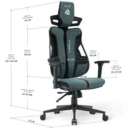 Геймерське крісло Mealux Cyberlux V8 Fabric Green (GM-V8 FZ)  - мініатюра 6