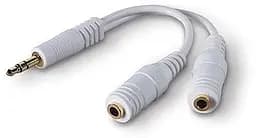 Перехідник адаптер Cablexpert CCA-415W Mini-Jack 3.5 тато 2 x Mini-Jack 3.5 мама - мініатюра 5