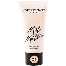 Тональный крем для лица Vivienne Sabo Mat Mattin тон 01, 25 мл 