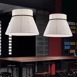 Дизайнерский светильник с конусным полимерным абажуром Ø60x42 см Line F MJ241-600 x 420 Белый