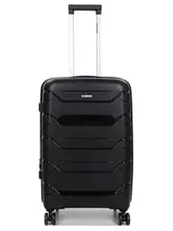 Валіза середня M поліпропілен Worldline Airtex 282 74л 64×41×26см Чорний - мініатюра 2