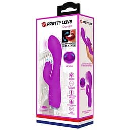 Вібратор вагінально-кліторальний Pretty Love Doreen пурпурного кольору Baile BI-014754 21420