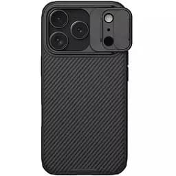 Карбонова накладка Nillkin CamShield Pro Magnetic для Apple iPhone 17 Pro (6.3) Black - мініатюра 2