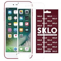 Захисне скло SKLO 3D для Apple iPhone 7/8/SE 2020 4.7 Білий