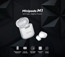 Моно гарнітура Tecno Minipods M1 White (4895180759475) - мініатюра 10
