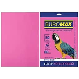 Папір Buromax А4, 80g, INTENSIVE crimson, 50sh (BM.2721350-29)