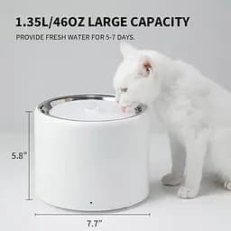 Поїлка PETKIT Eversweet 3 PRO Smart Pet Drinking Fountain P4108 White - мініатюра 2