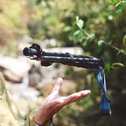 Трекінгова палиця Naturehike CNK2450DS013, 115-135 см, чорна - мініатюра 3