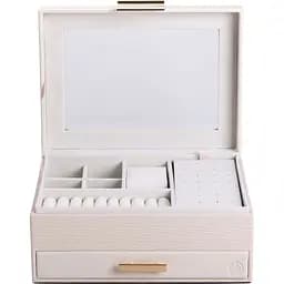 Скринька-органайзер для прикрас Yiwu 23x17x11см бежева HP-5-36BE