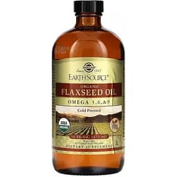 Льняное масло Solgar Earth Source Organic Flaxseed Oil органическое 473 мл