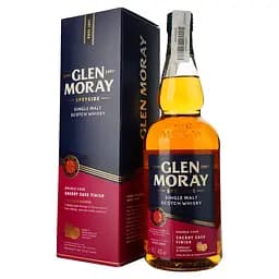 Віскі Glen Moray Single Malt Sherry Cask Finish, в подарунковій упаковці, 40%, 0,7 л (739153)