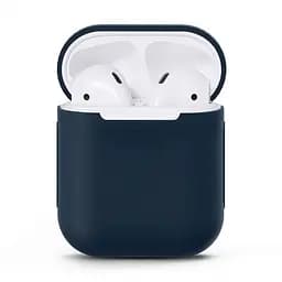 Чехол для наушников MAKE Apple AirPods 1/2 Silicone Blue
