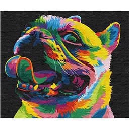 Картина по номерам Brushme Радужная собака BS51463 40х50 см