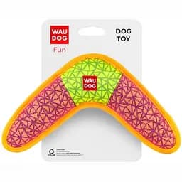 Игрушка для собак Waudog Fun бумеранг, 24х14 см, розовый (62077)