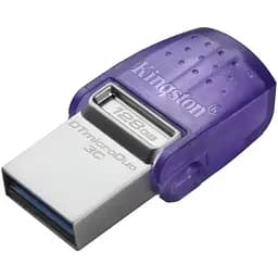 USB флеш накопичувач Kingston DTMicroDuo 3C (Type-A+Type-C) 2 інтерфейсу 128Gb USB 3.2