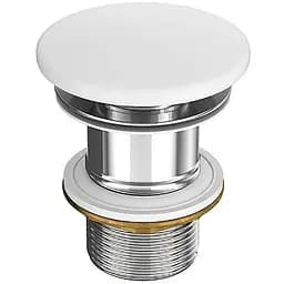 Донний клапан Cersanit керамічний без переливу білий матовий K11-2361, Білий