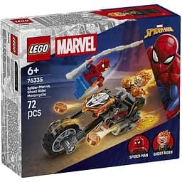 Конструктор LEGO Super Heroes Marvel Человек-паук vs. Призрачный всадник на мотоцикле 72 детали (76335)