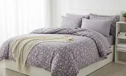 Постельное белье Laura Grand 33 03 сатин - евро комплект цвет серый