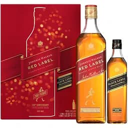 Віскі Johnnie Walker Red Label Blended Scotch Whisky, 40%, 0,7 л + Віскі Johnnie Walker Black Label, 40%, 0,2 л - мініатюра 2
