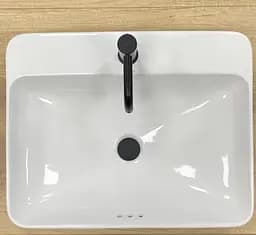 Умивальник VBI Sora white врізний VBI-018066, Білий - мініатюра 5