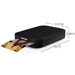 Фотодрукарка портативна HP Sprocket Black 2"x3" 313x400dpi Zink 64MB Bluetooth колір чорний (HPISPB) - мініатюра 2