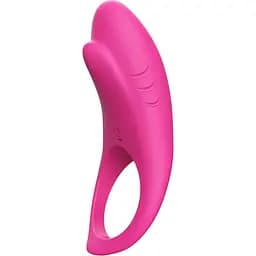 Эрекционное кольцо Boss Series Vibro Shark 6 см розовый