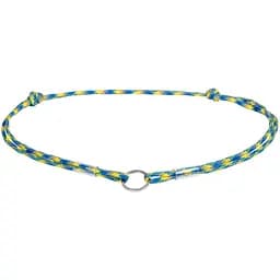 Шнурок для адресника Waudog Smart ID, світловідбиваючий, Colors of freedom, S, довжина 25-45 см, синій з жовтим