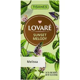 Чай Lovare Tisanes Sunset Melody з листя меліси 31.2 г (24 шт. х 1.3 г) - мініатюра 2
