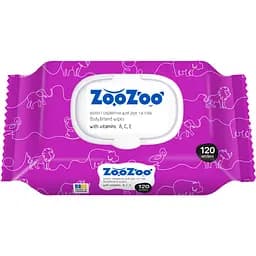 Салфетки влажные для рук и тела ZooZoo Витамины 120 шт.