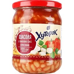 Фасоль Хуторок в томатном соусе 500 г