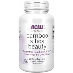 Діоксид кремнію Now Foods Bamboo Silica Beauty 90 капсул