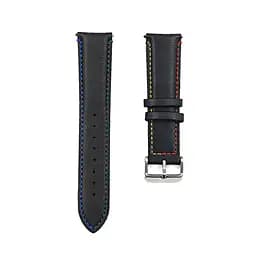 Ремінець шкіряний Tamister для годинника Xiaomi Watch 2/ 2Pro/ S4/ S3/ S2/ S1 22 мм Black-rainbow - мініатюра 2