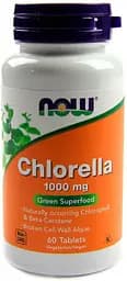 Натуральная добавка NOW Chlorella 1000 mg, 60 таблеток