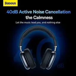 Навушники Baseus Bowie H2 Noise-Cancelling Wireless Headphone (NGTW260013) сірі - мініатюра 9