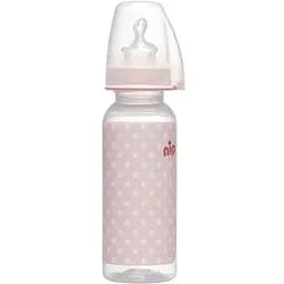Пляшечка для годування Nip PP 250 мл світло-рожева (35035)