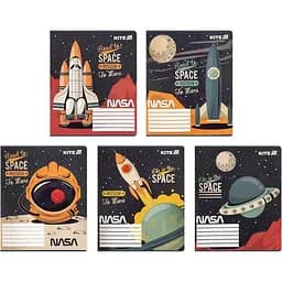 Набор тетрадей Kite Nasa 12 листов в клетку 25 шт. (NS25-232)