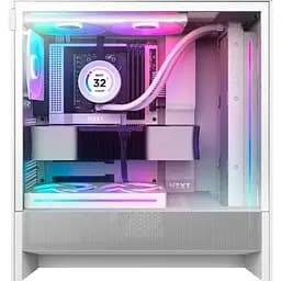 Корпус NZXT H5 Flow RGB White (CC-H52FW-R1) [146837] - мініатюра 2