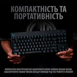 Клавіатура механічна Logitech G PRO Mechanical Gaming Keyboard - Shroud Edition (920-009849) - мініатюра 4