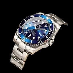 Чоловічий наручний годинник Hemsut Zurich Blue (Сріблястий)