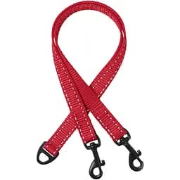 Поводок-спарка для собак рефлекторный Barksi Active (ширина 16 мм, длина 40 см) красный