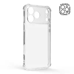 Прозрачный чехол для Apple iPhone 17 Pro Max с защитой камеры и усиленными бортами, тонкий, силиконовый, бесцветный, ударопрочный, противоударный бампер с закрытой камерой, ArmorStandart (ARM86229) - мініатюра 2