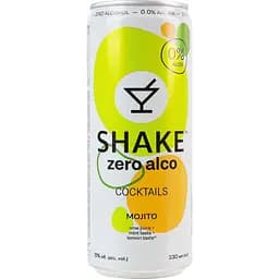 Напиток безалкогольный Shake коктейль Мохито сокосодержащий сильногазированный пастеризованный 0.33 л