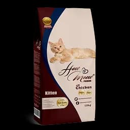 Полнорационный корм для кошек How Meow Adult Kitten с курицей 15кг